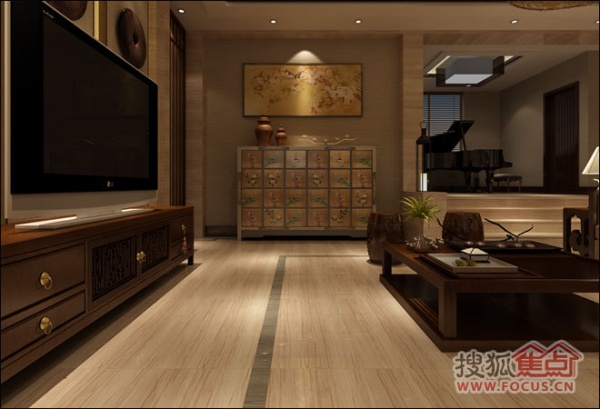 安华/安华法国木纹石大理石瓷砖实景图