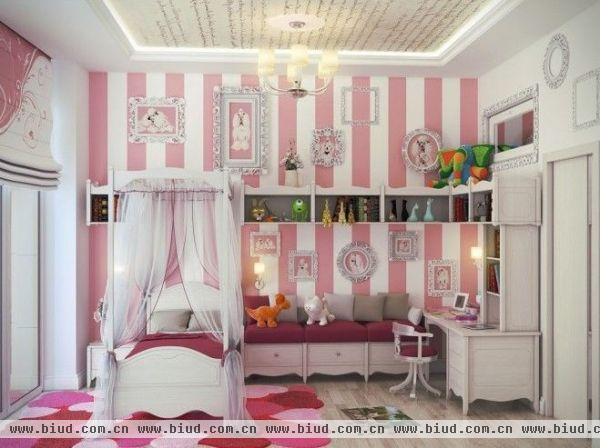 每一个女孩都梦想着自己可以住上芭比娃娃的房间，虽然芭比娃娃不是真实存在的，但是，我们也可以自己打造属于我们自己的温馨，可爱的卧室哦。