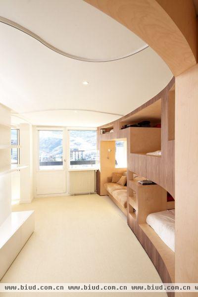 55平米8个床位 滑雪胜地公寓改造