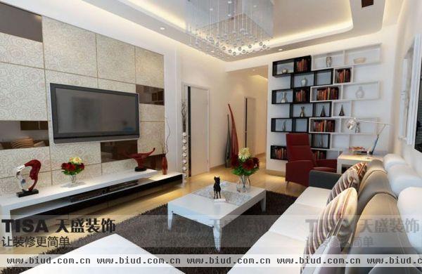 京贸国际城-二居室-87平米-装修设计