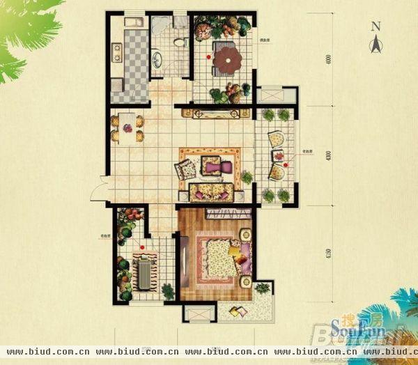 北京城建·红木林-三居室-110平米-装修设计