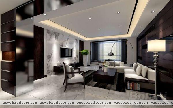 北京华贸城-三居室-130平米-装修设计