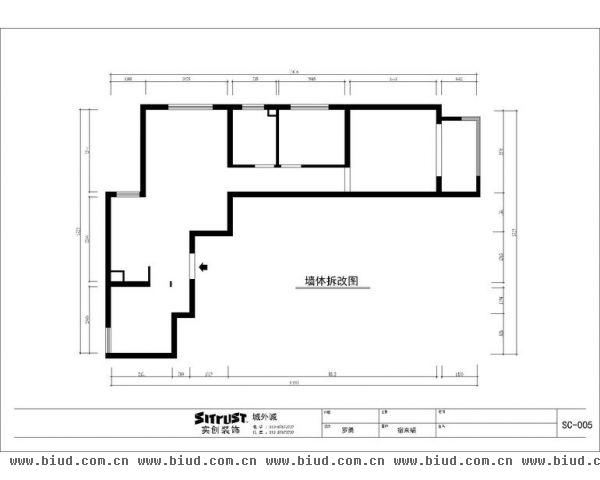 金隅泰和园-三居室-88平米-装修设计