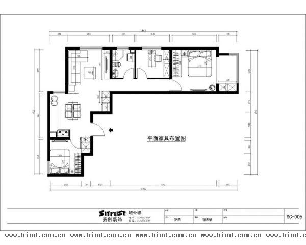 金隅泰和园-三居室-88平米-装修设计