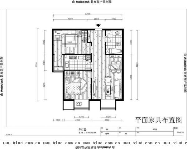 旗胜家园-二居室-90平米-装修设计