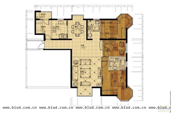 上林溪-三居室-137平米-装修设计