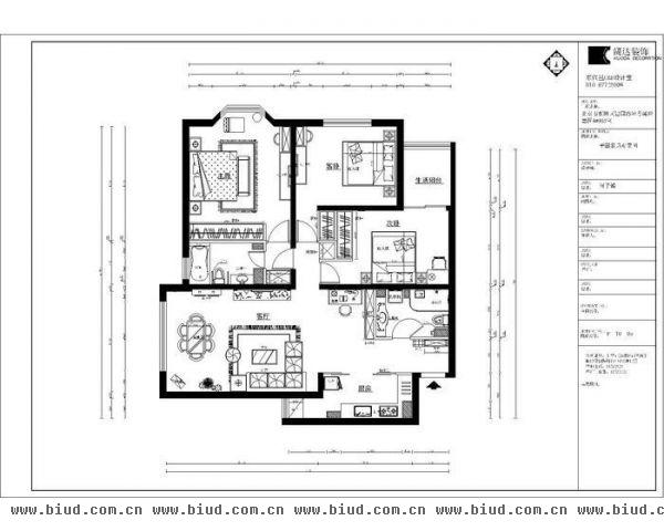 盛世嘉园-三居室-130平米-装修设计