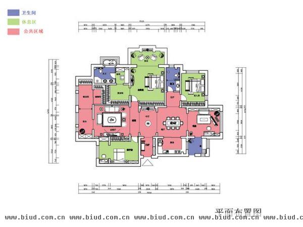 旭辉紫郡-四居室-200平米-装修设计