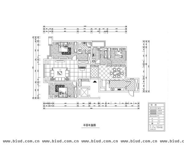 远洋东方公馆-四居室-160平米-装修设计