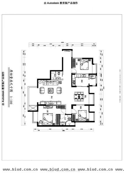 御翠·尚府-三居室-138平米-装修设计