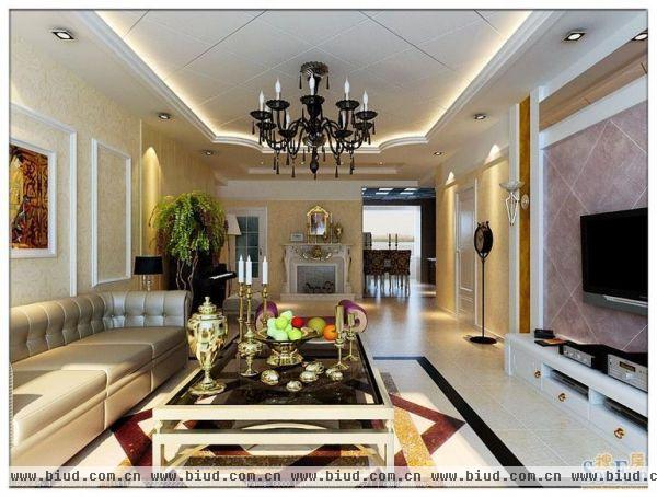 珠江国际城-二居室-85平米-装修设计