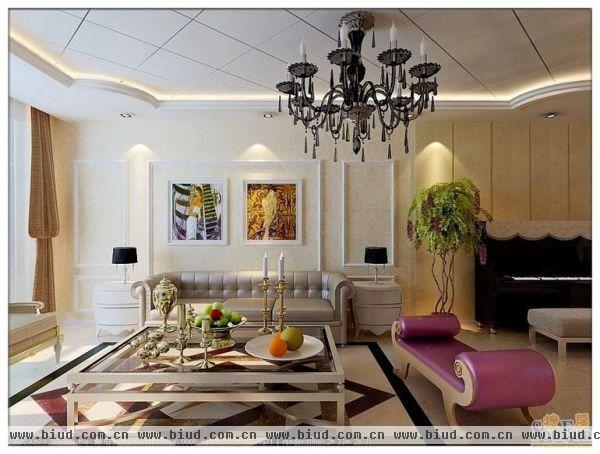 珠江国际城-二居室-85平米-装修设计