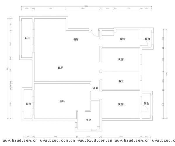 华阳公寓二期-三居室-138平米-装修设计