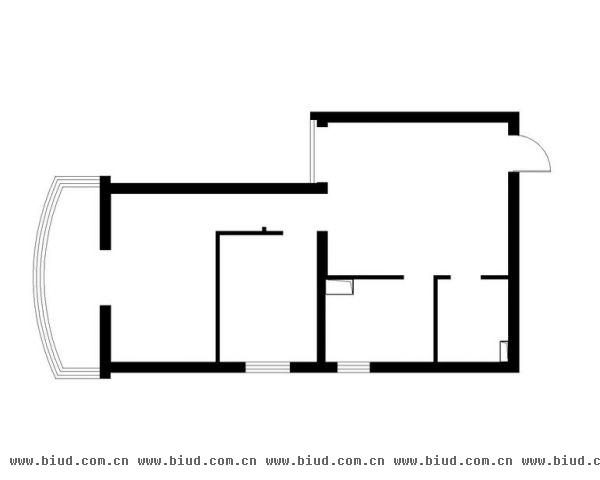 惠泽家园-二居室-88平米-装修设计