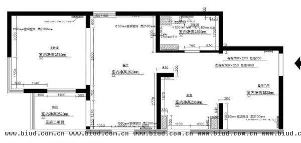 交大嘉园-三居室-90平米-装修设计