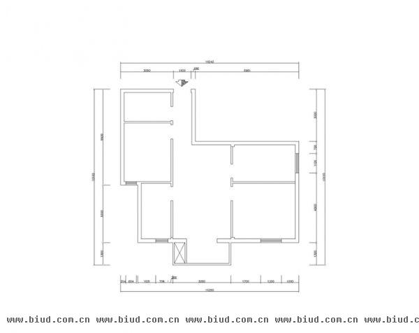 京洲园-三居室-88平米-装修设计