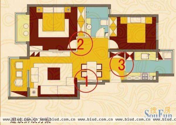 金融街·金色漫香林89平-二居室-89平米-装修设计