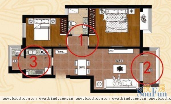 金融街·金色漫香林88平-二居室-88平米-装修设计
