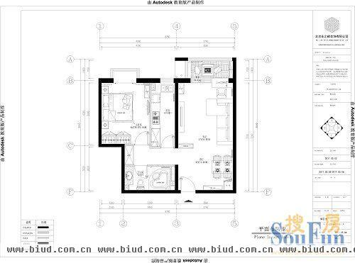优品国际公寓中小户型也能低调奢华-二居室-100平米-装修设计