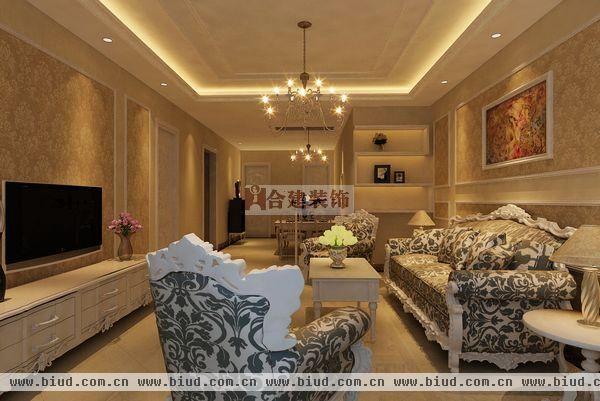 北京风景-三居室-120平米-装修设计