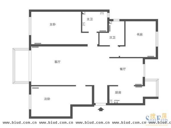 翠林漫步-三居室-126平米-装修设计