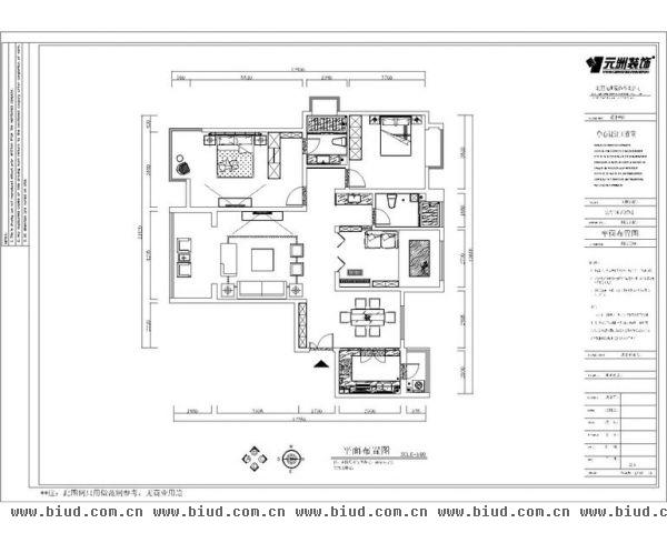 上林世家-五居室-175平米-装修设计