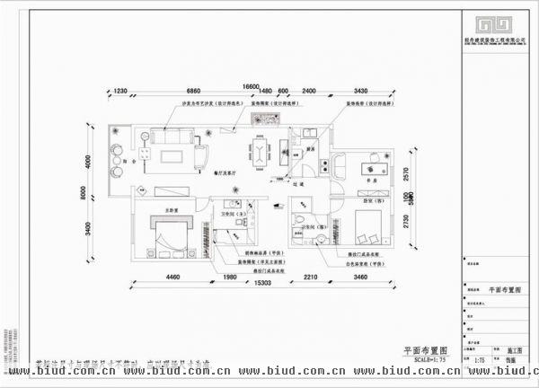 北苑家园望春园-三居室-150平米-装修设计