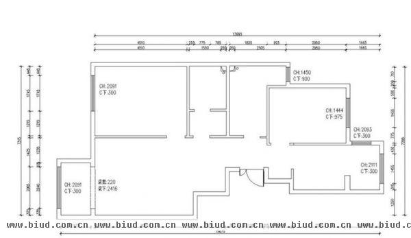 金谷香郡-三居室-140平米-装修设计