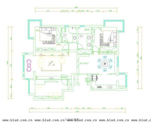金融街·金色漫香郡-三居室-115平米-装修设计