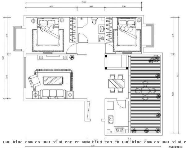 新利百合-二居室-85平米-装修设计