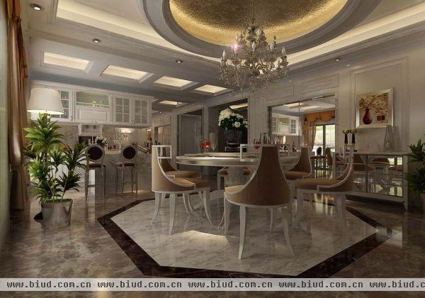 蓝堡国际公寓-三居室-200平米-装修设计