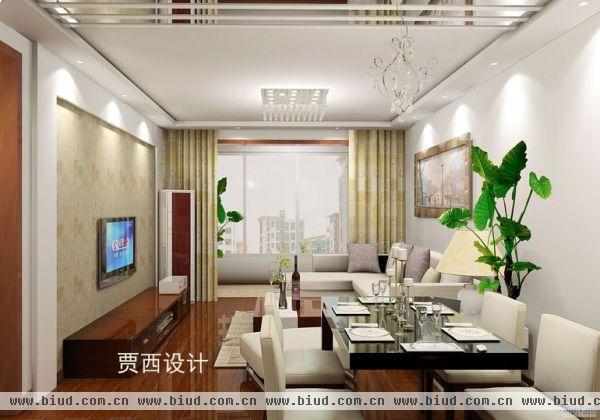 北京城建·世华泊郡-二居室-86.88平米-装修设计