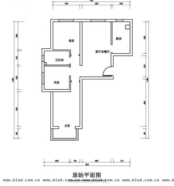 金隅悦和园-二居室-90平米-装修设计