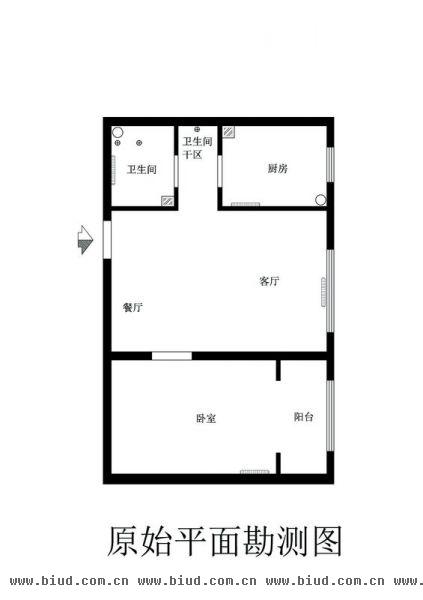 上庄馨瑞嘉园-一居室-46平米-装修设计