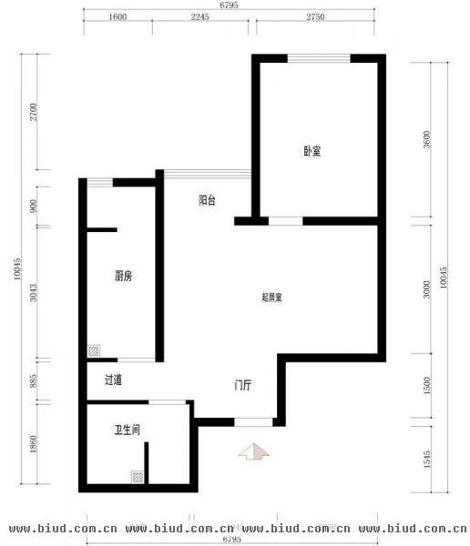 温泉凯盛家园-一居室-71平米-装修设计