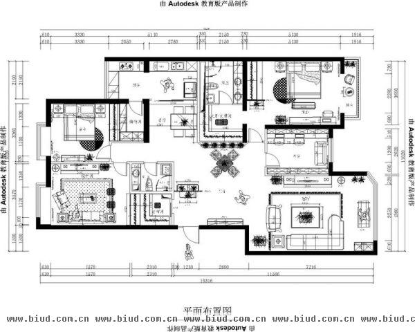 中海凯旋-五居室-245平米-装修设计