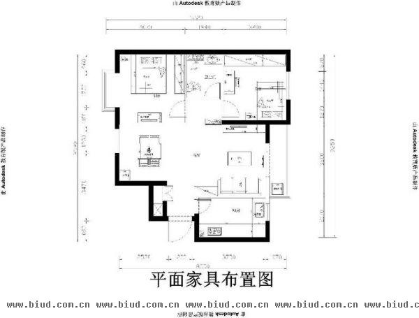中信城-二居室-89平米-装修设计