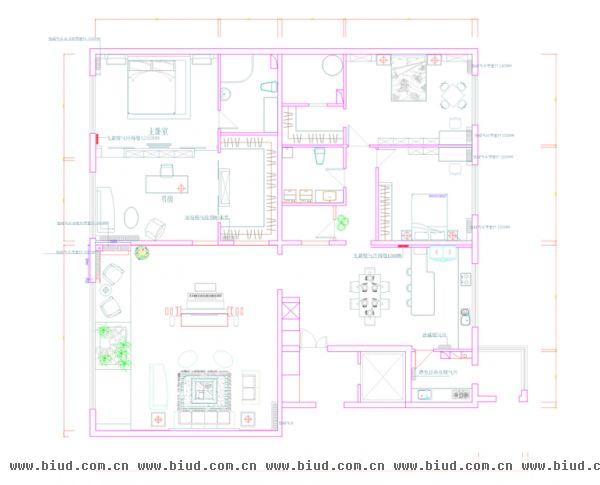 安外地兴居-四居室-150平米-装修设计