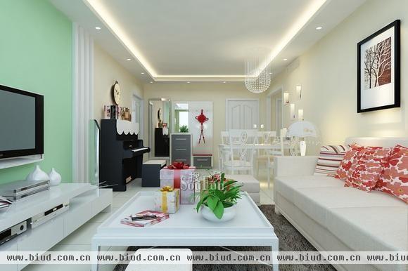 东亚马赛MINI公馆-二居室-85.62平米-装修设计