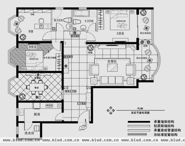 宏大北园-四居室-135平米-装修设计