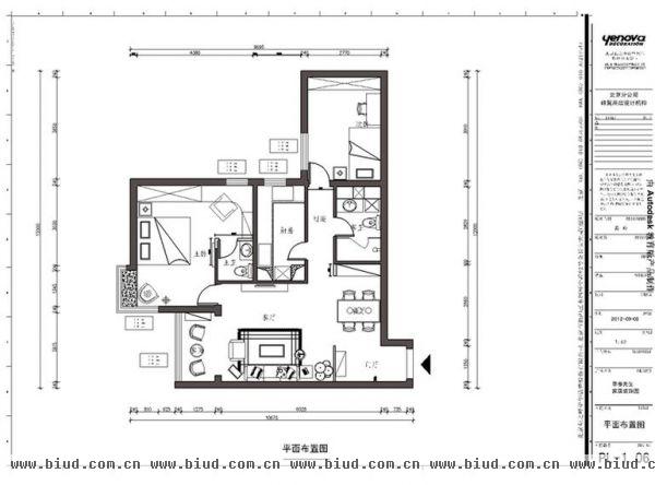 北苑家园望春园-二居室-98平米-装修设计