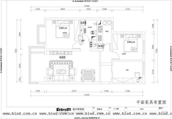 金隅花石匠-三居室-90平米-装修设计