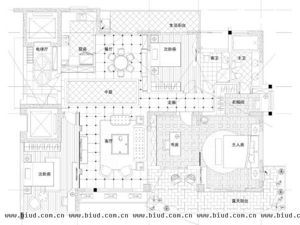 西山华府-四居室-170平米-装修设计