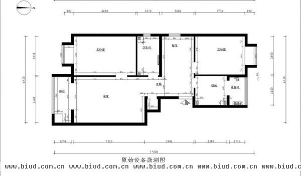 北坞嘉园-二居室-97平米-装修设计
