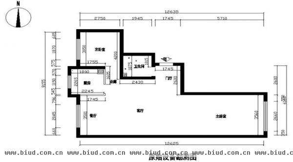 富河园-二居室-100平米-装修设计