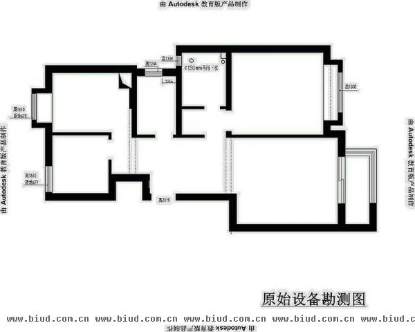 金地仰山-二居室-90平米-装修设计
