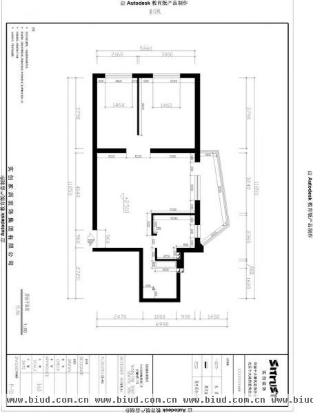 宁馨苑-二居室-86平米-装修设计