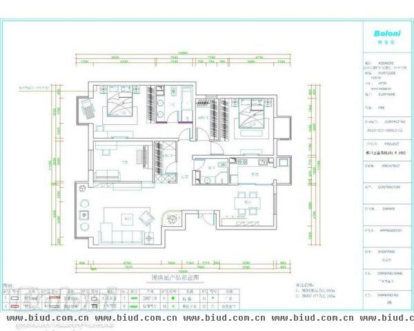 中国铁建·梧桐苑-二居室-89平米-装修设计