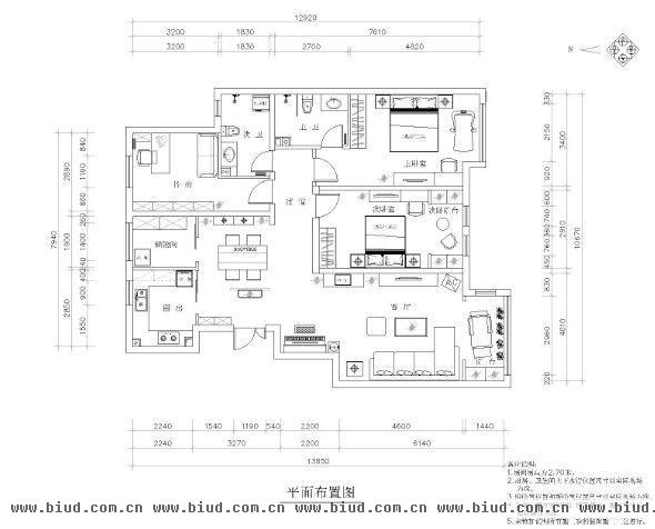 博悦府-三居室-160平米-装修设计
