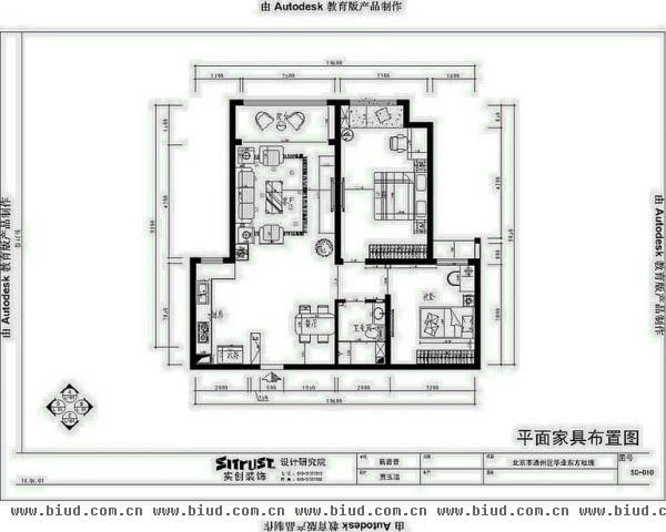 海怡庄园-二居室-104平米-装修设计